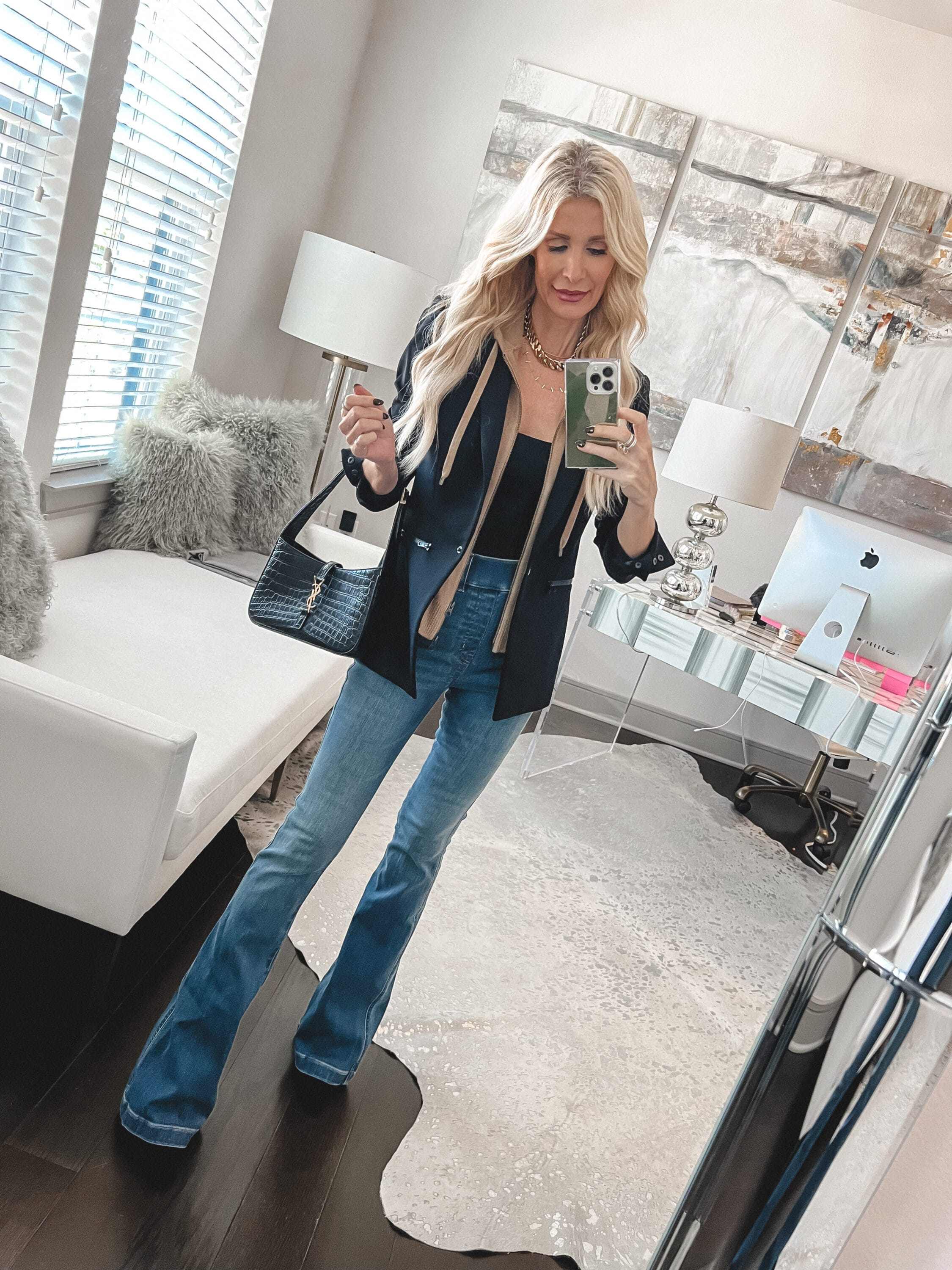 Dallas fashion blogger wearing high quality designer items instead of fast fashion which is an example of what I'm not buying now that I'm 50.