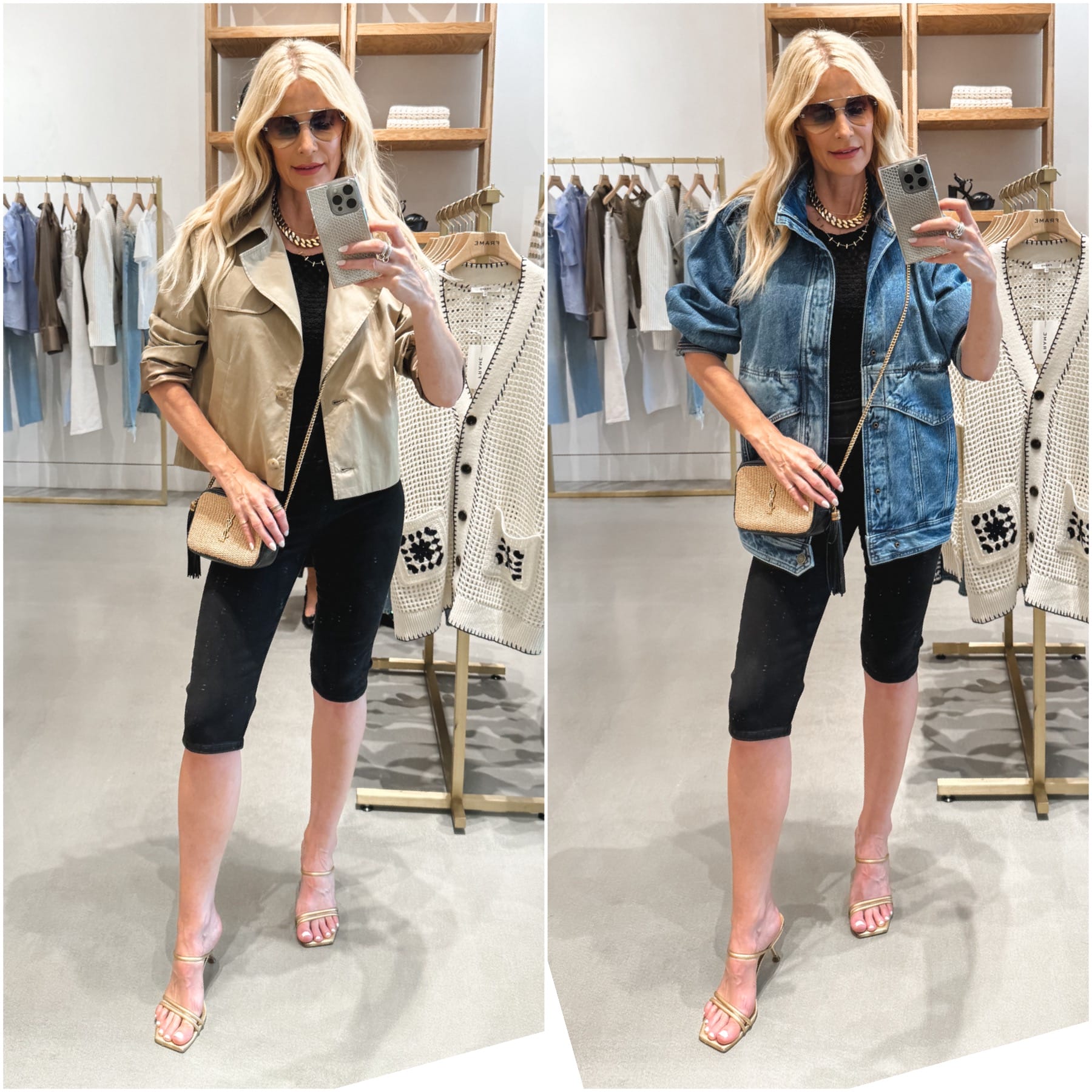 Dallas fashion blogger showcasing the 5 of the hottest summer fashion trends 2024 in 5 chic looks.