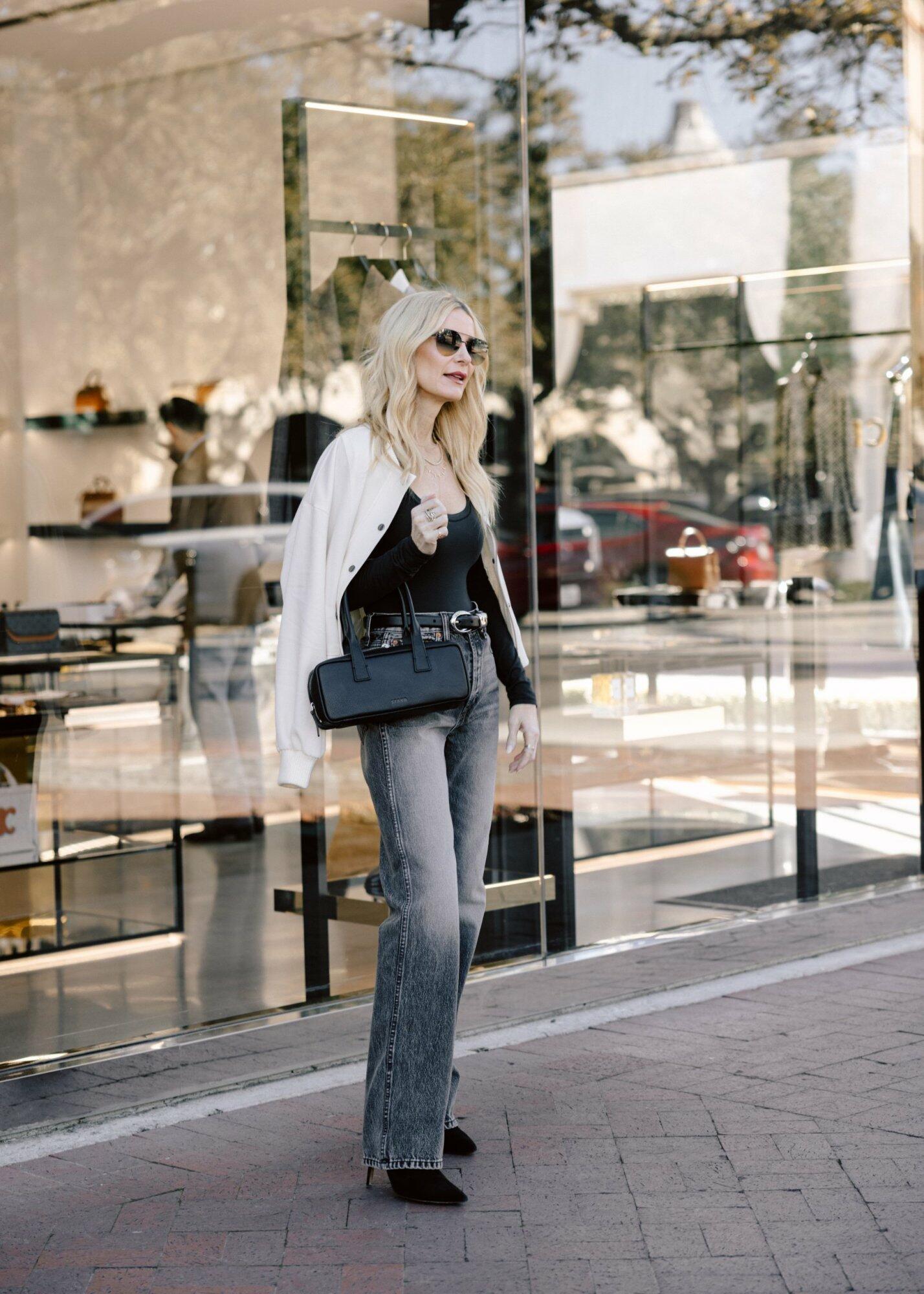 Over 40 Dallas fashion influencer wearing 3 of 2025's hottest trends in one outfit!