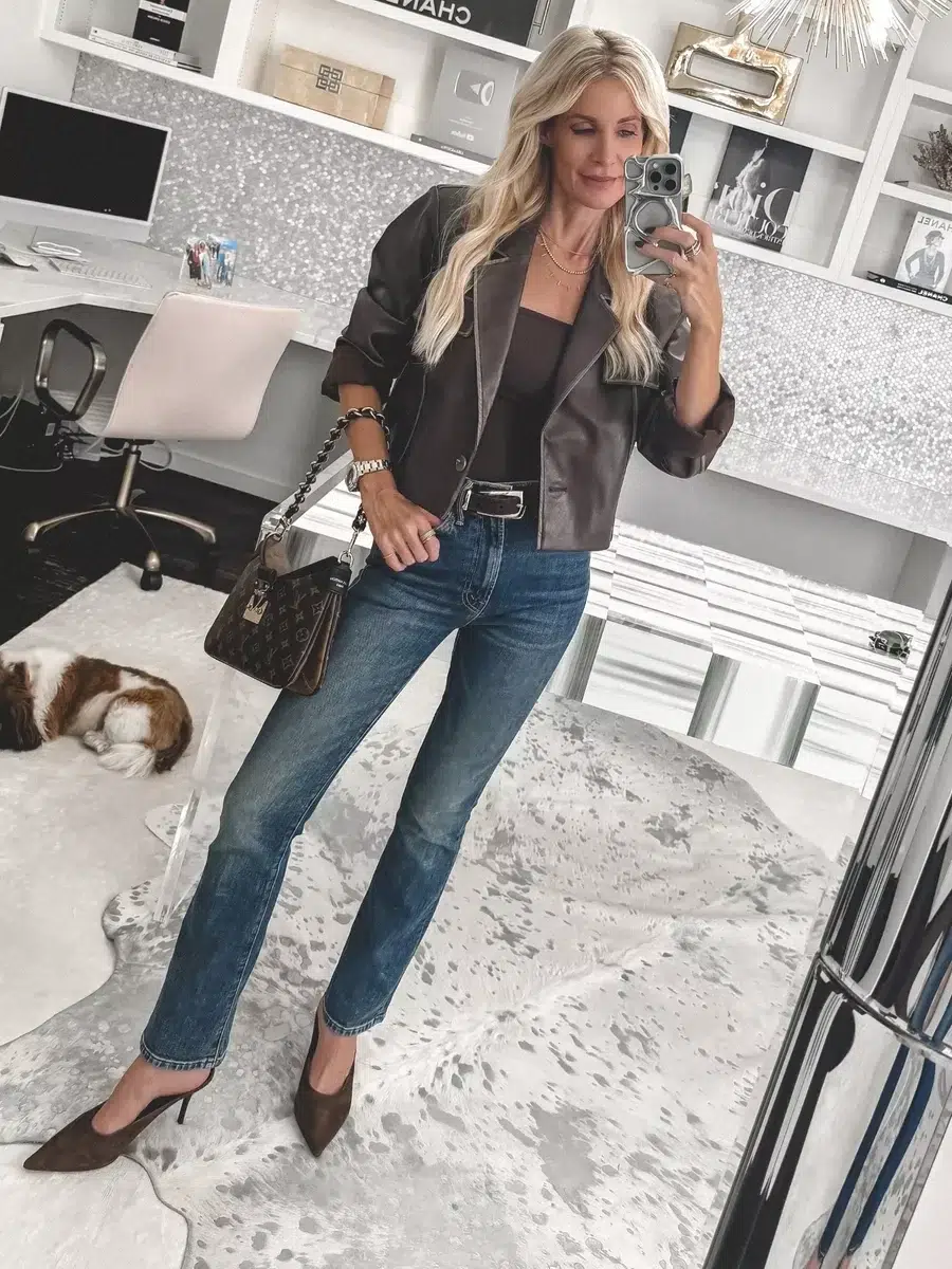 Dallas fashion blogger showcasing 5 Fall 2025 Fashion Trends Over 40 and what to wear instead.